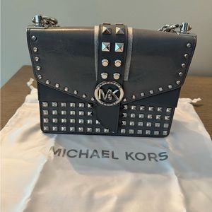 Michael Kors studded taupe bag